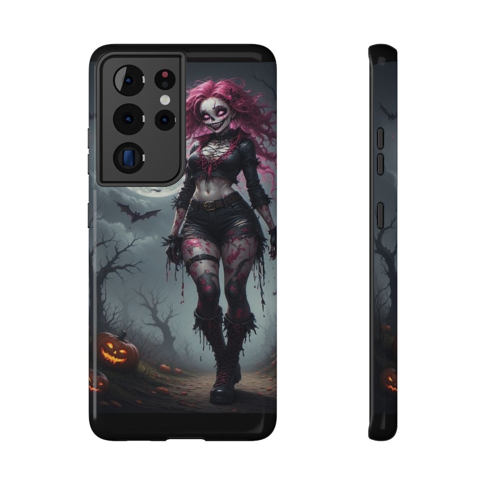 Spooky Vibes Phone Case, Halloween Accessory, Protective Cover,